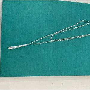 Jenny Bird layered silver pendant necklace